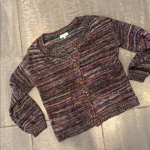 Grace & Lace Multicolor Button-Up Cardigan